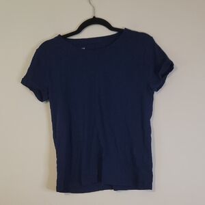 J. Crew Girlfriend Tee in Deep Blue